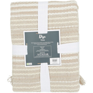 Diya Slub Throw - Natural by Divante