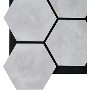 Fuse Acoustic Wooden Hexagon Wall Panel in Concrete Effect - Concrete by Fuse
