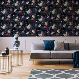 Superfresco Easy Isabelle Navy Wallpaper - Blue by Superfresco Easy