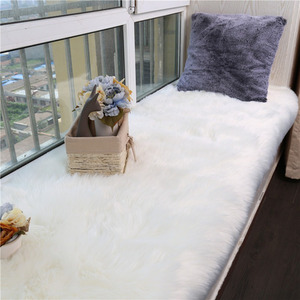 Luxury Soft Rectangle Shaggy Rug - White / 5.5cm / 180cm by Livingandhome