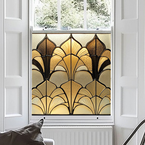 Alba Stained Glass Privacy Window Film by Creative Printing Solutions