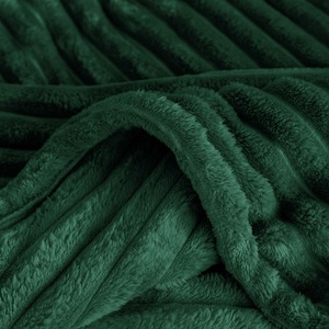 Snug Soft Chunky Ribbed Cord Plush Throw Blanket by Velosso