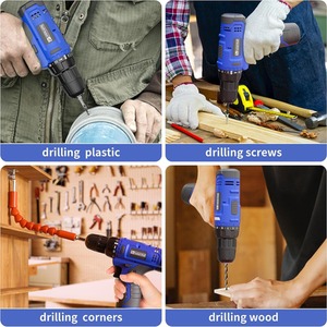 Cordless Drill 12V with Battery and Charger - Blue