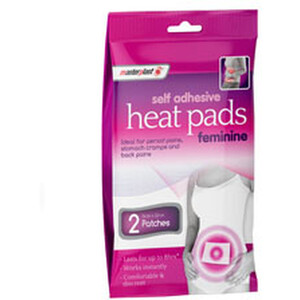 Pack of 2 Self-Adhesive Feminine Heat Pads - Pink by Masterplast
