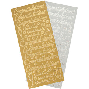 Thank You or Congratulations Stickers by Art Studio