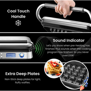 Pro Smart Waffle Maker - Silver by Hamilton Beach