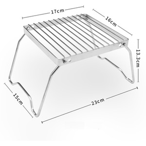 Mini BBQ Portable Camping Grill - Sliver