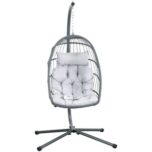 Azura Hanging Egg Chair - Grey by Madefor.living