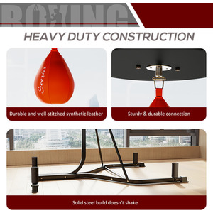 HOMCOM Free-Standing Speed Boxing Punch Bag by HOMCOM