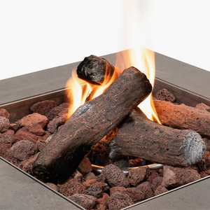 Cosibrixx 60 Concrete Effect Fire Pit Table - Concrete Grey by Pacific Lifestyle