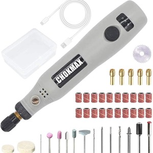 Cordless Rotary Tool DIY Engraving Kit - Grey