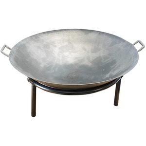 Fire Pit with Handles for Garden - Silver