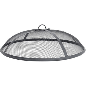 Black Heavy Duty Frame Fire Pit BBQ Brazier Grill - Black