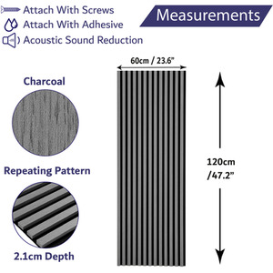 Wooden Slatted 3D Acoustic Wall Panelling by Home Treats