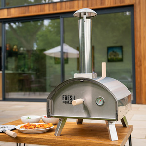 Fresh Grills Premium Outdoor Pizza Oven - Silver by Fresh Grills