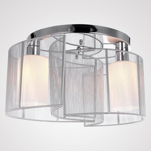 HOMCOM Metal Celling Chandelier Light - Silver by HOMCOM