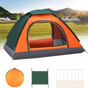 Portable Pop-Up Outdoor Camping Tent - Orange