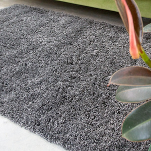 Super Soft Slate Grey Shaggy Living Area Rug by The Rug House
