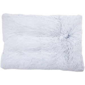 Non-Slip Long Plush Pet Bed Mattress - White / 72cm by Livingandhome