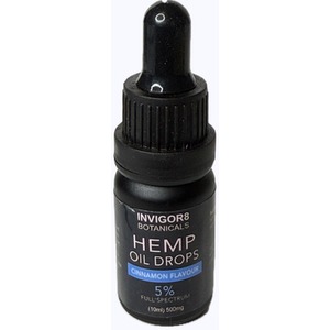 CBD Hemp Oil Drops - Black / Cinnamon by Invigor8bottanicals