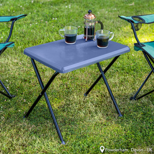 Small Folding Camping Table - Blue by Trail