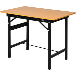 HOMCOM Workbench Garage DIY Work Tools Bench Station Heavy Duty Bench - Yellow, Black by HOMCOM