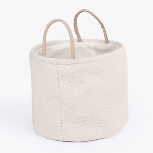 Boucle Storage Basket - Cream by OHS