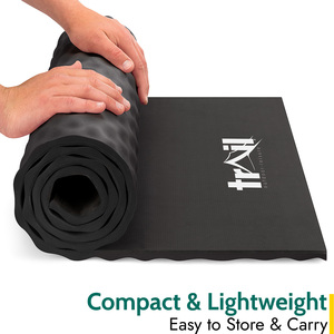 Camping Mat with Comfort Contours - Black by Trail