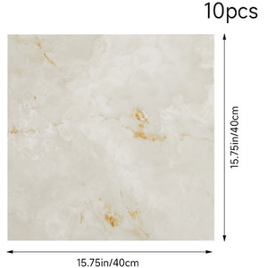 10pcs Self-Adhesive Marble PVC Wall Stickers by Livingandhome