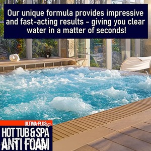 Hot Tub Jacuzzi Pool and Spa Anti Foam Cleaner - White / 2l by Ultima-Plus XP