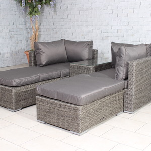 Paris 4 Seater 5 pos multi relaxer set - Grey by Royalcraft