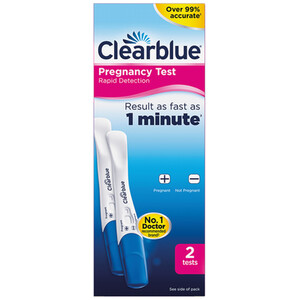 Pack of 2 Clearblue Pregnancy Tests - White by Clearblue