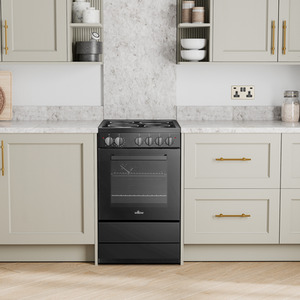 Willow Freestanding Electric Cooker - Black by Willow