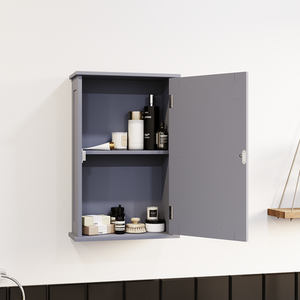 Grey Priano Wall Cabinet - Grey by Vida Designs
