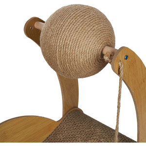 Kidkid Cat Scratcher Bed Cardboard Lounger with Toy Ball - As shown in the Picture by Kidkid