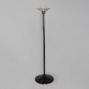 Floor Standing Outdoor Carbon Patio Heater - Black by Litecraft