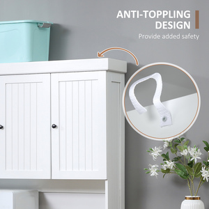 HOMCOM Kitchen Pantry Cabinet with Adjustable Shelves Drawer - White by HOMCOM