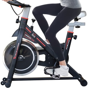 HOMCOM Exercise Bike Fitness Trainer with LCD Display - Black by HOMCOM