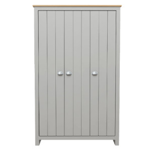 Lexington 3 Door Wardrobe - Grey