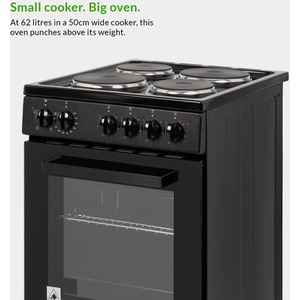 Willow Freestanding Electric Cooker - Black by Willow