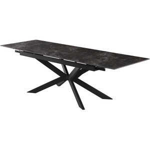 Henley Marble Extending Dining Table - Black