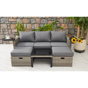 New Hampshire Transformer Patio Set - Grey by Malay