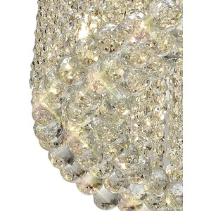 Empire 60cm Ceiling Pendant Chandelier, 9 Light G9, Polished Chrome, Crystal - Polished Chrome