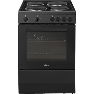 Willow 68L Freestanding Single Cavity Electric Cooker - Black by Willow