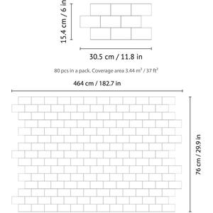 Glossy 3D Tile Stickers by WALPLUS