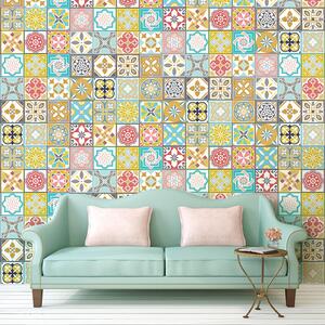 Walplus Wall Tiles Stickers - Multicoloured / 10cm / 24 / 35.3cm by WALPLUS