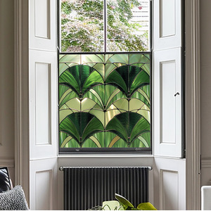 Albidona Stained Glass Privacy Window Film by Creative Printing Solutions