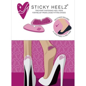 Anti-Slip Heel Pads - Pink by STICKY HEELZ