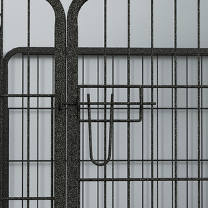 Metal Pet Playpen Dog Kennel - Grey by PawHut