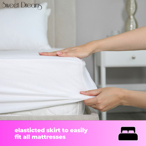 Electric Blanket Plush Fleece Heated Mattress Cover - White / King by Sweet Dreams